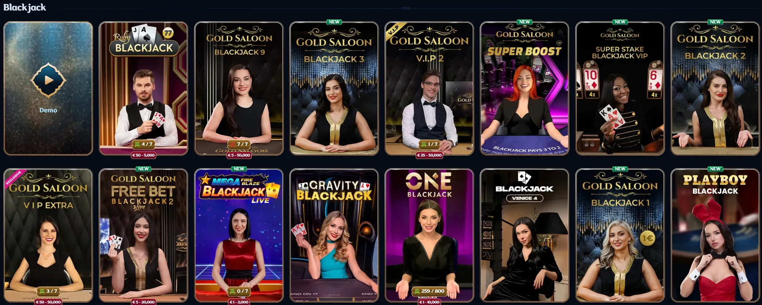 blackjack du casino Millioner