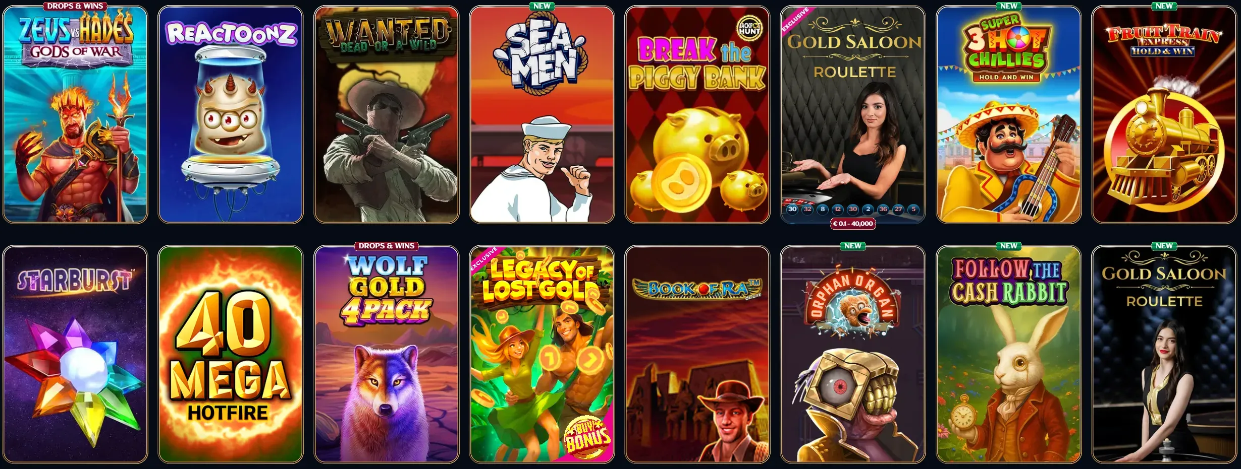 jeux populaires du casino Millioner