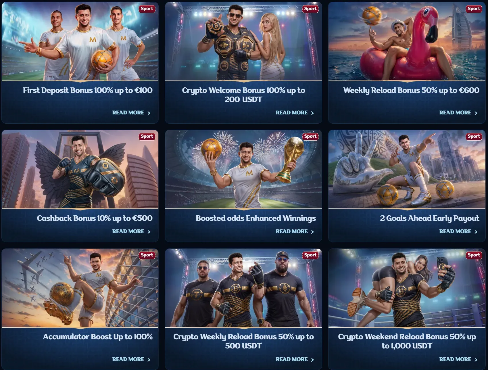 promotions sportives du casino Millioner